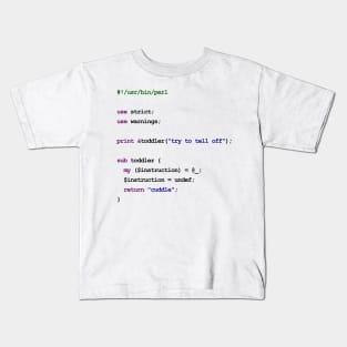 Perl New Baby Kids T-Shirt